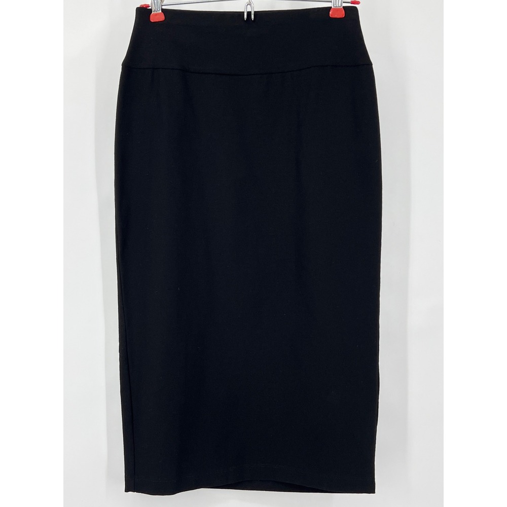 Eileen Fisher‎ Petite Black Viscose Stretch Pencil Skirt PP PTP F19TK